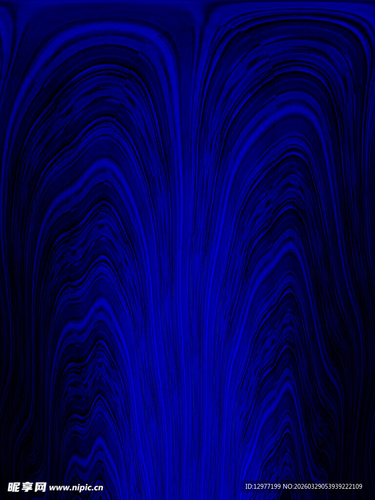 蓝色流动线条抽象背景图