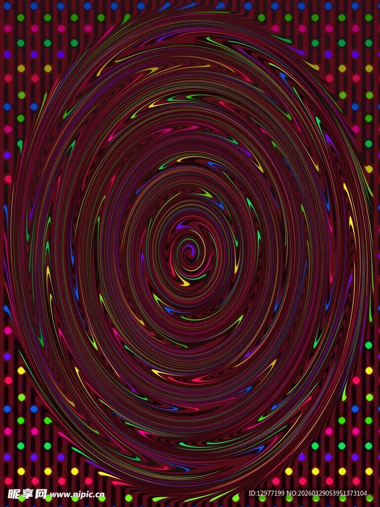 绚丽多彩的螺旋图案