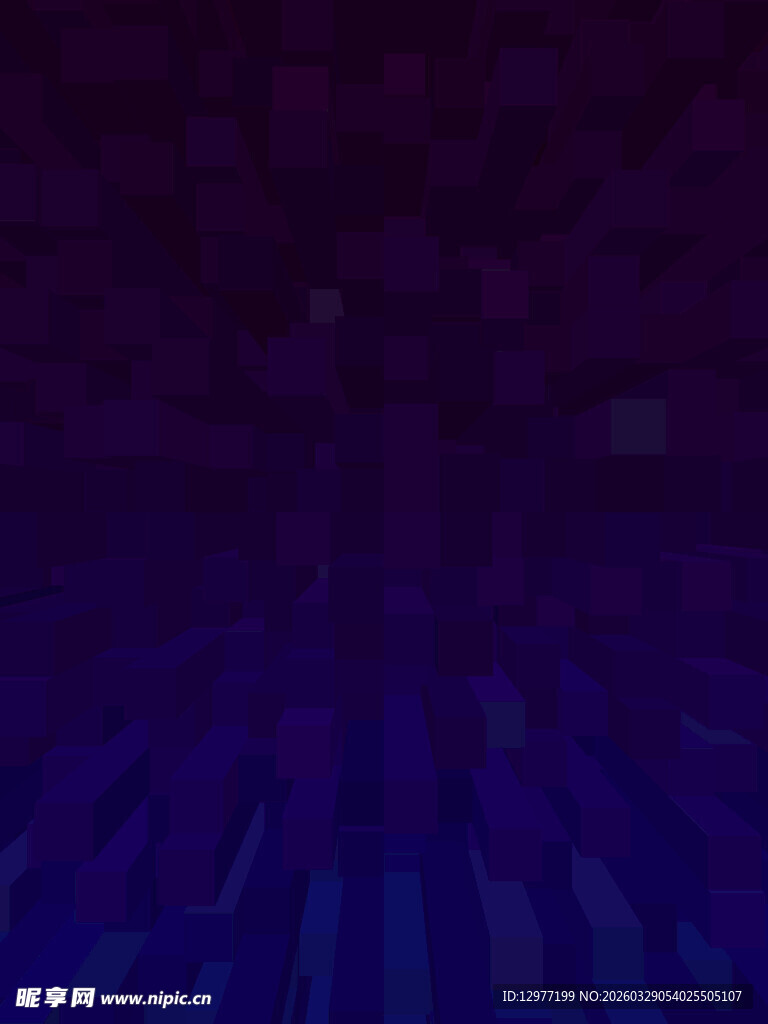 深蓝色渐变方块背景图