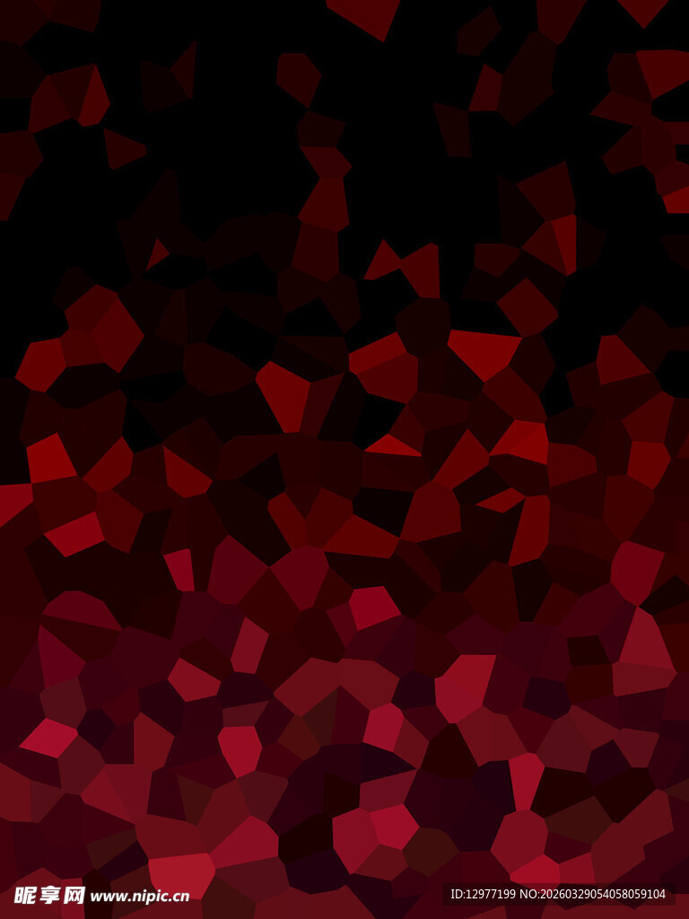 红色多边形抽象背景图案