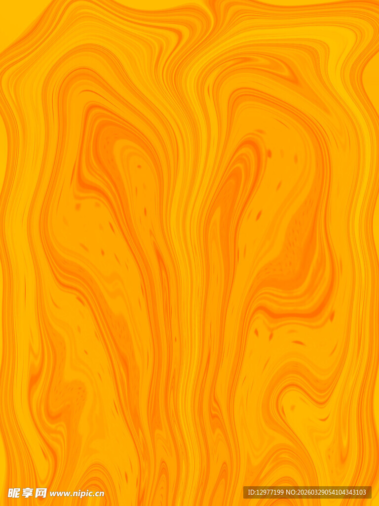 橙黄色流动纹理背景图
