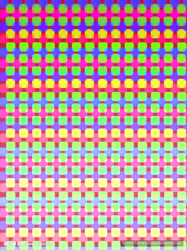 多彩渐变方格图案背景