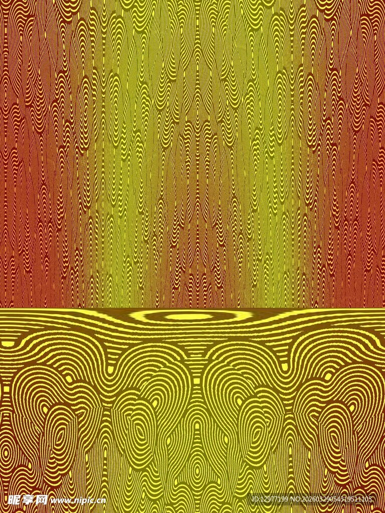 渐变黄绿花纹背景图案