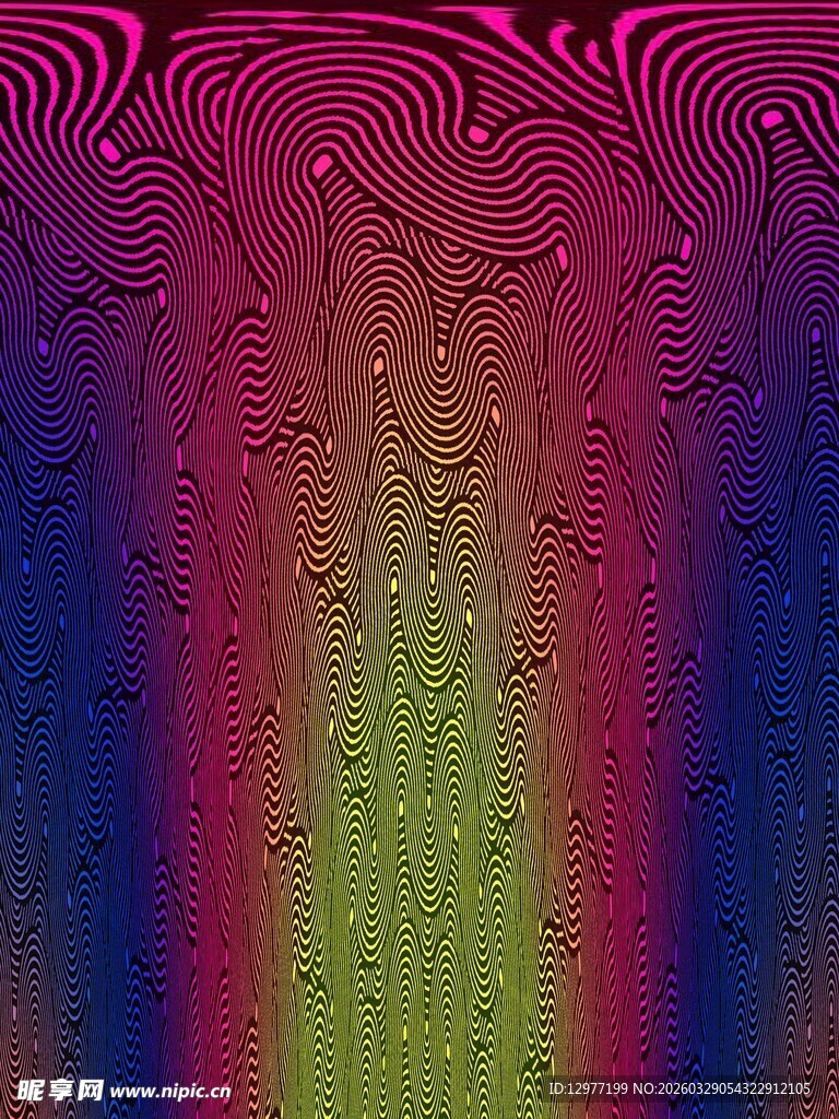 梦幻渐变植物纹理背景图