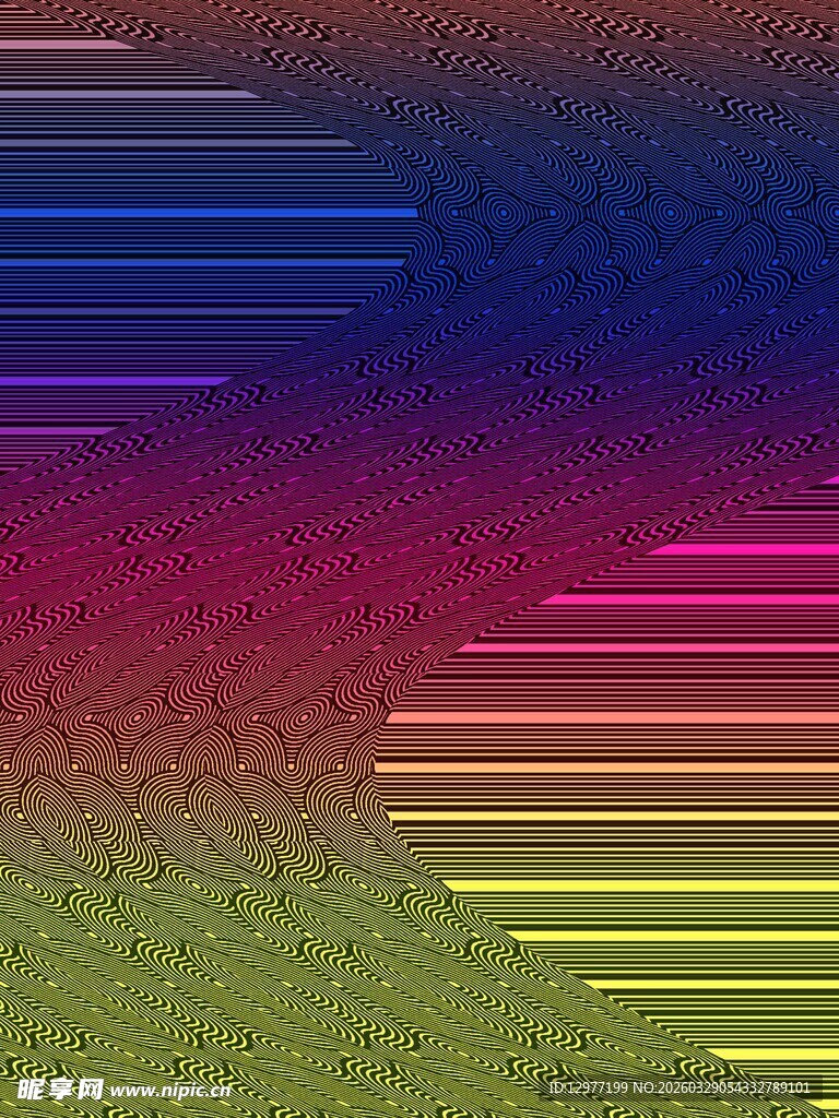 多彩线条抽象背景图案