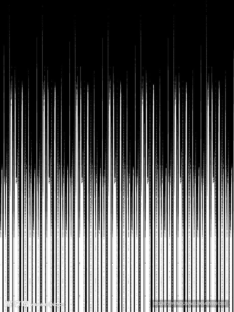 黑白渐变竖条纹背景画面