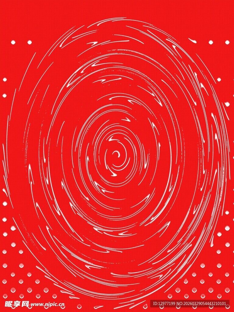 红色漩涡线条背景图案