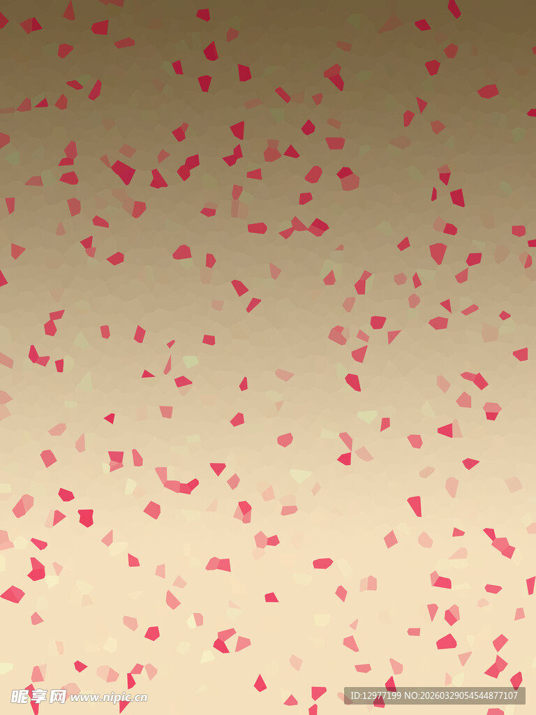 金色背景上的红色斑点