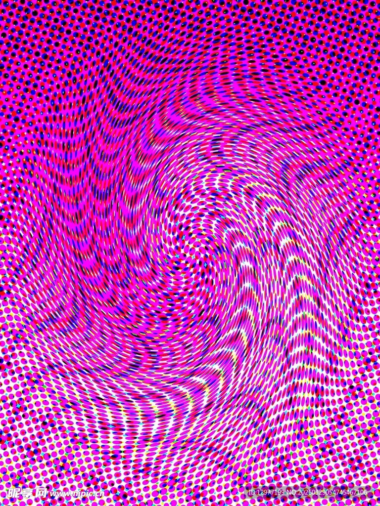 梦幻紫色螺旋网格图案