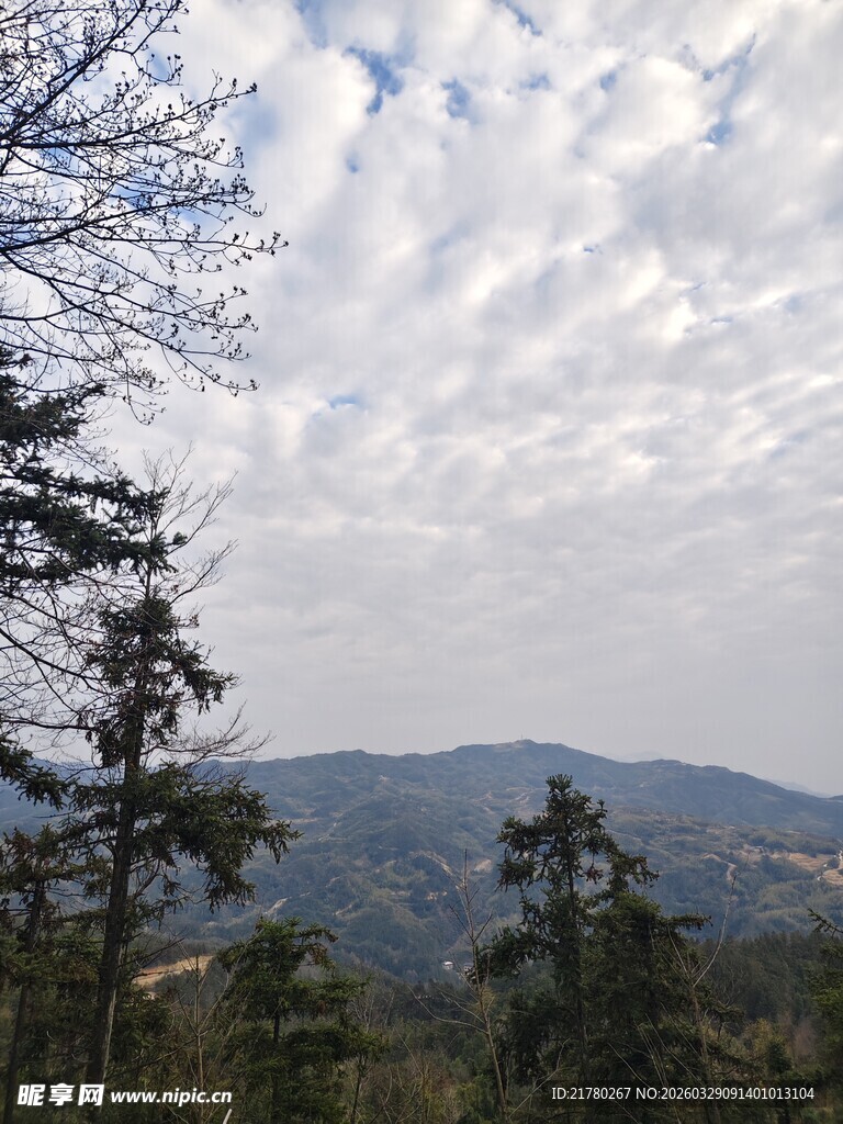 山林云海间的自然景致