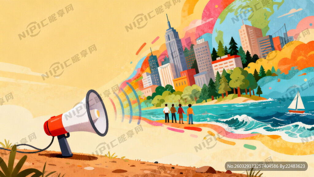 小喇叭  里的  大世界