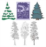 多样树木图案设计素材