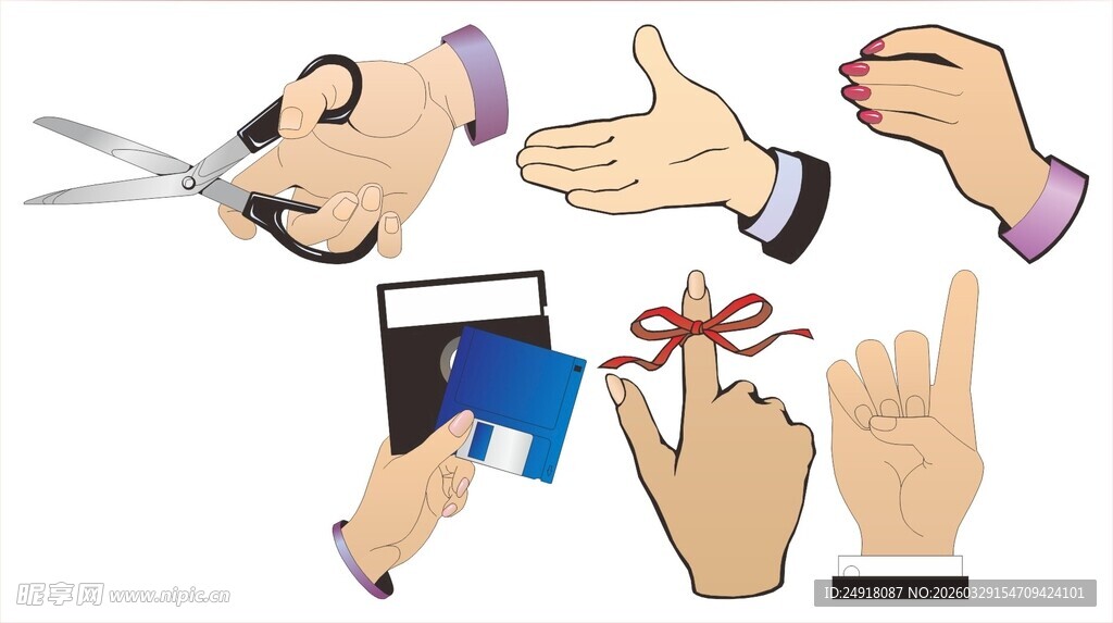 多样手势与工具展示