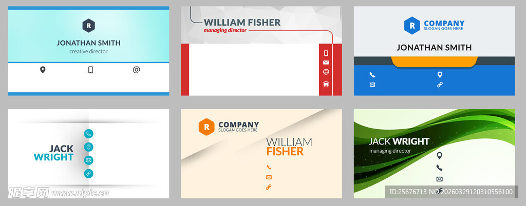 多样企业名片设计展示