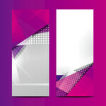 紫色几何风格横幅设计