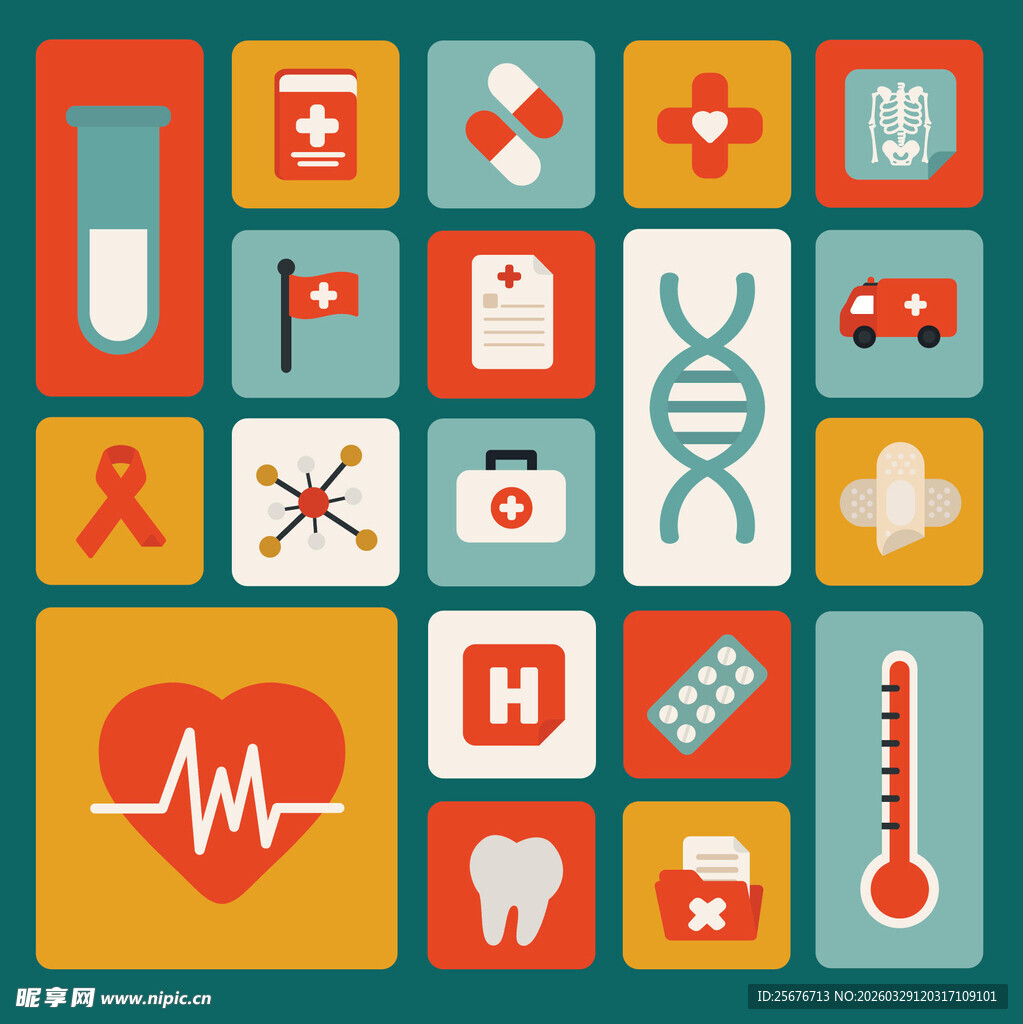 医疗图标集合