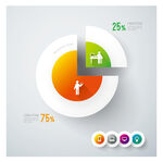 环形图表展示数据占比