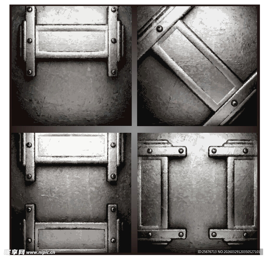 金属框架结构设计素材