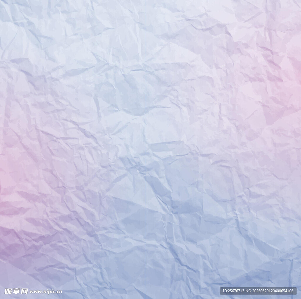 淡粉蓝渐变褶皱纸张纹理