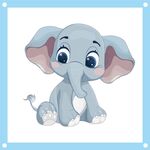 可爱小萌象卡通图片