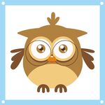 可爱卡通猫头鹰形象