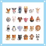 可爱动物卡通形象徽章