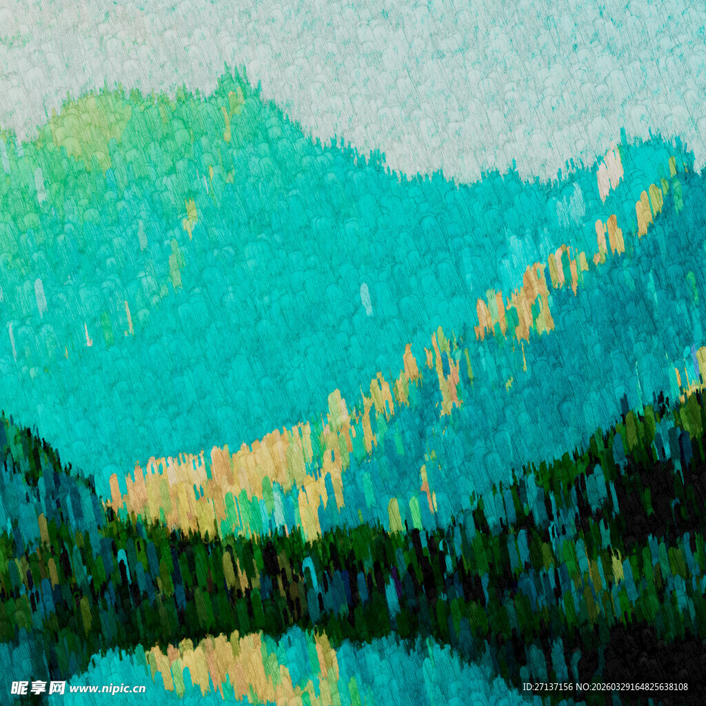 湖光山色中的自然美景