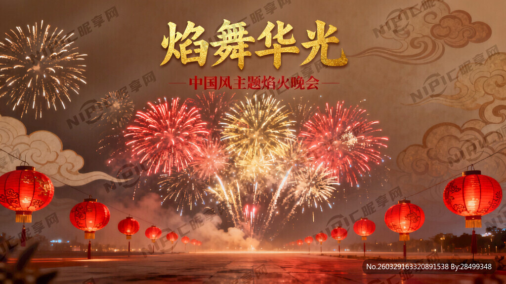 主题焰火晚会