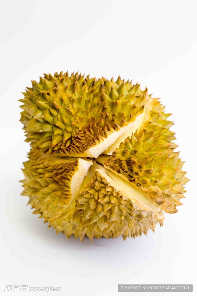 切开的榴莲果肉