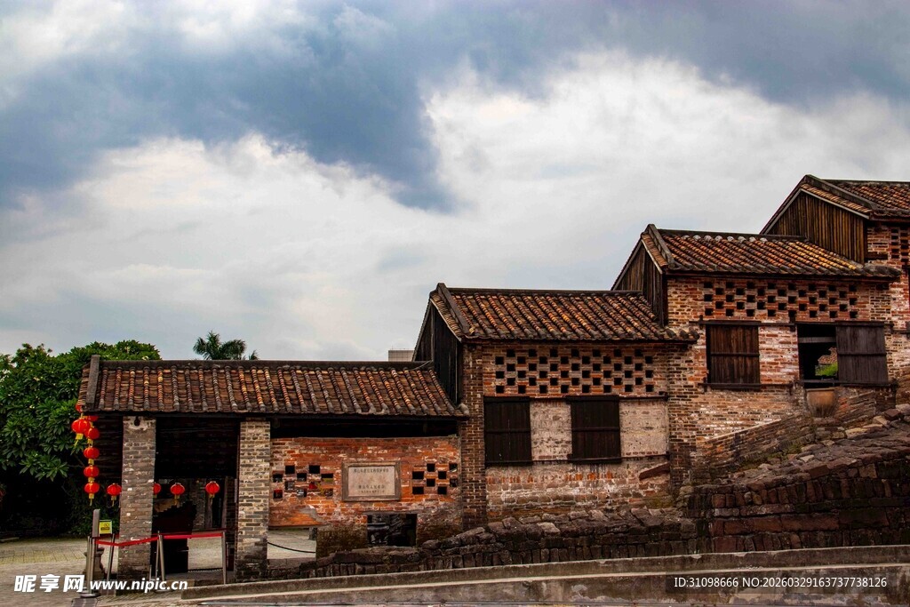 古朴传统村落建筑景观