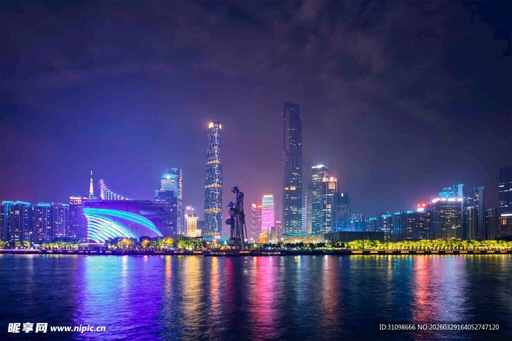 城市璀璨夜景