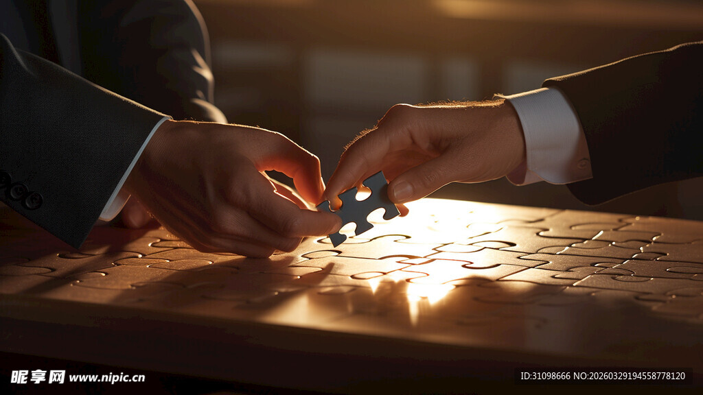 合作拼搭积木场景