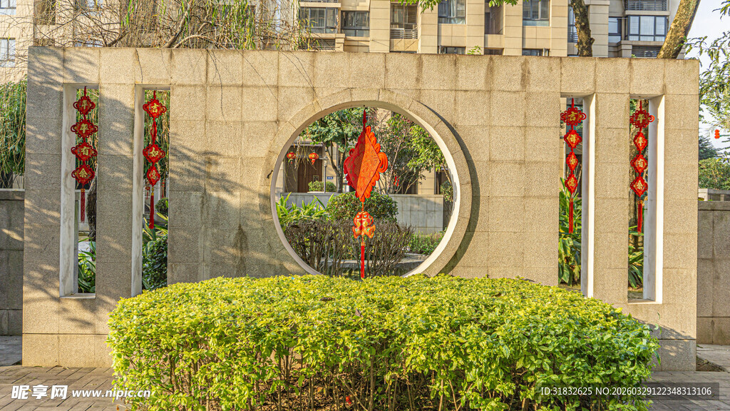 中式园林景观入口