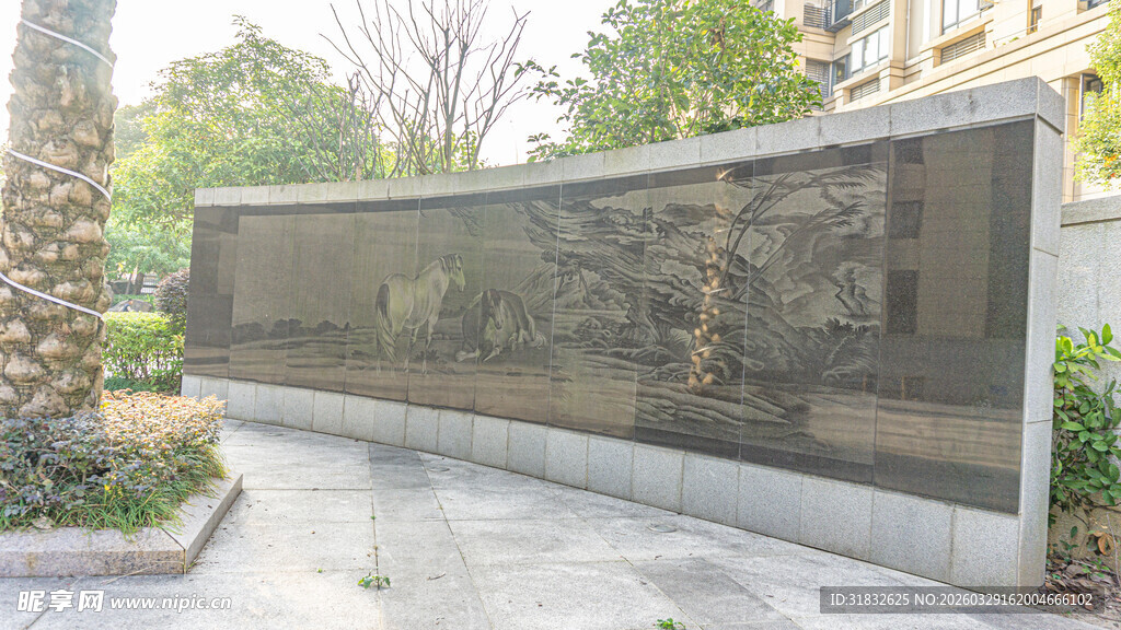户外景观浮雕墙