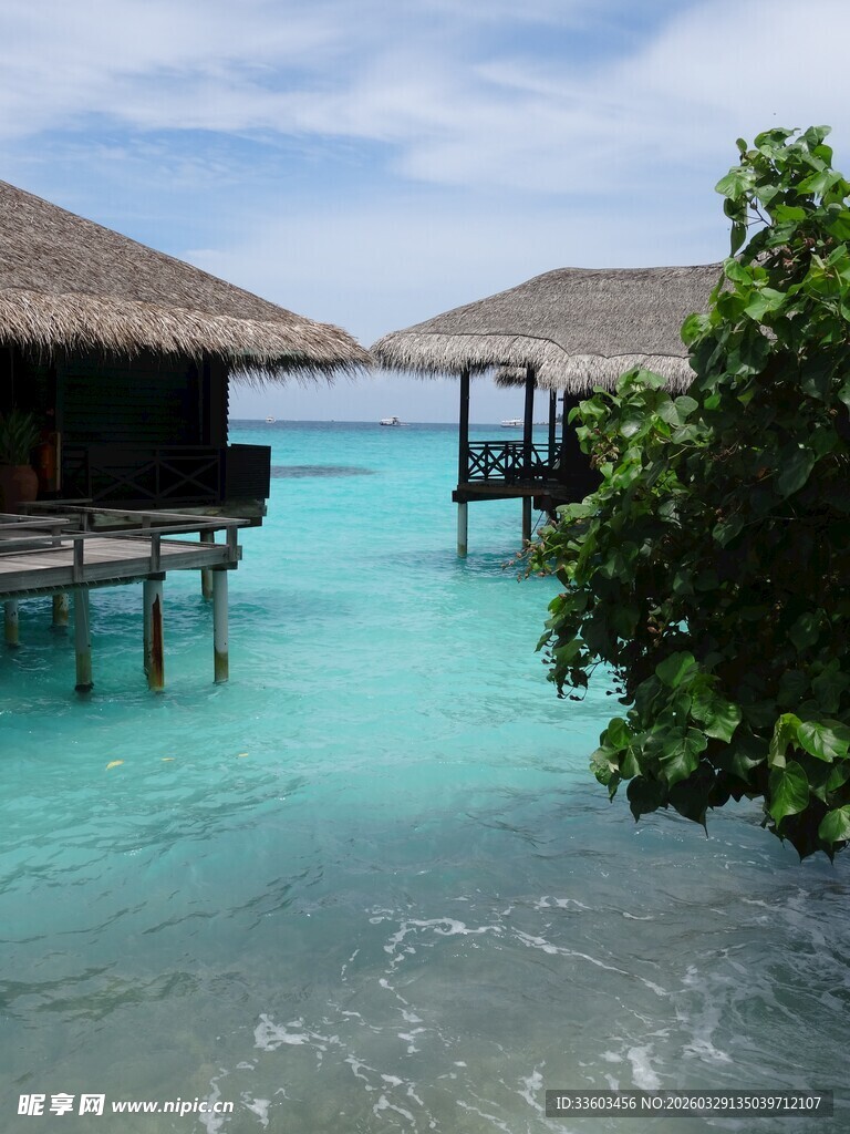 马尔代夫水上度假屋美景