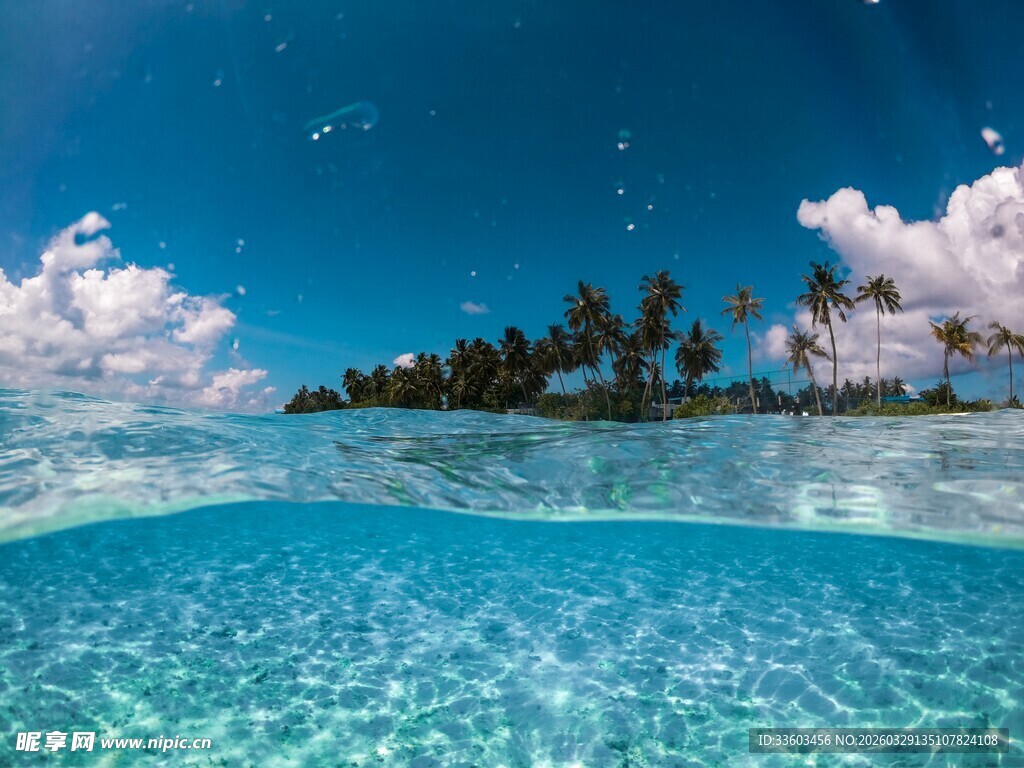 梦幻海岛水下与水上景观