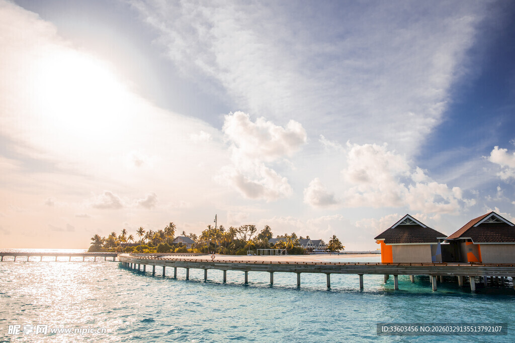 马尔代夫海景水上度假屋