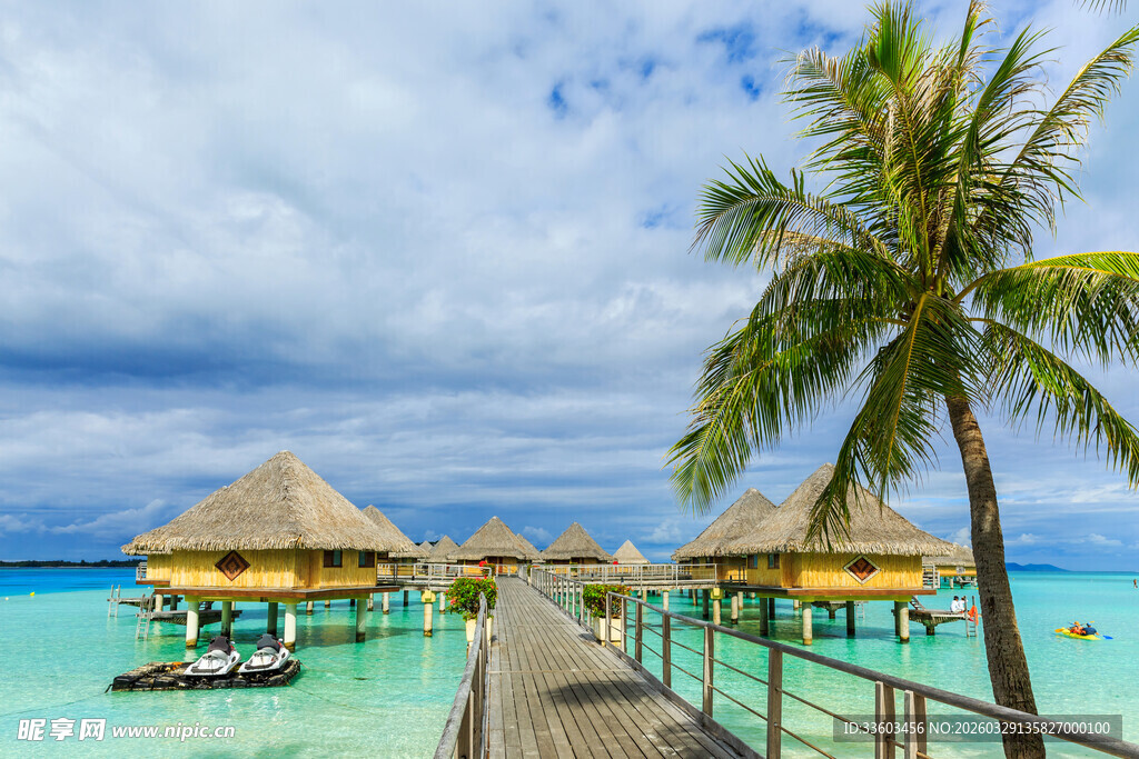 马尔代夫水上度假屋美景