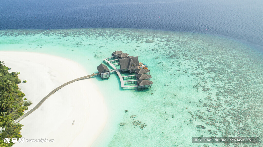 马尔代夫水上度假屋美景
