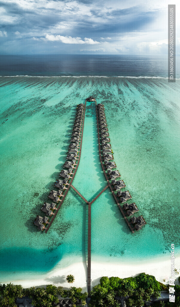 海上度假屋美景