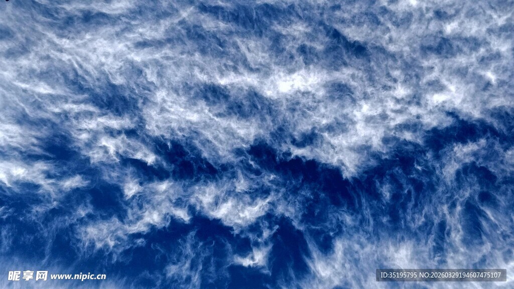 蓝色海洋浪花纹理背景