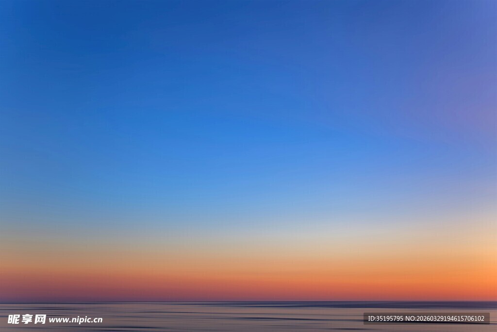 美丽渐变天空景观