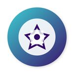 蓝白渐变五角星图标