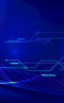 科技感蓝色线条背景图