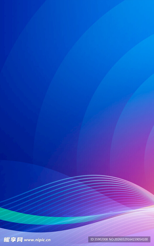 梦幻渐变蓝色抽象背景图