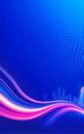 炫彩流动科技感背景图案