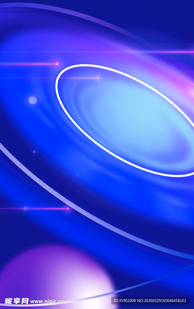 梦幻蓝色漩涡科技背景图