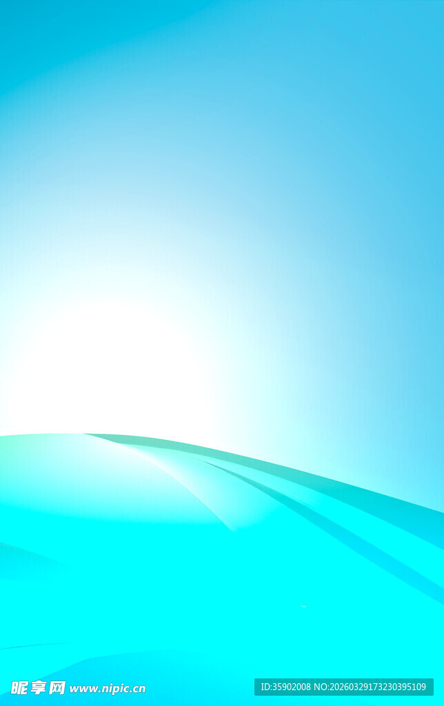 蓝色梦幻海洋背景图