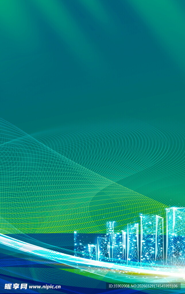 科技感城市背景图