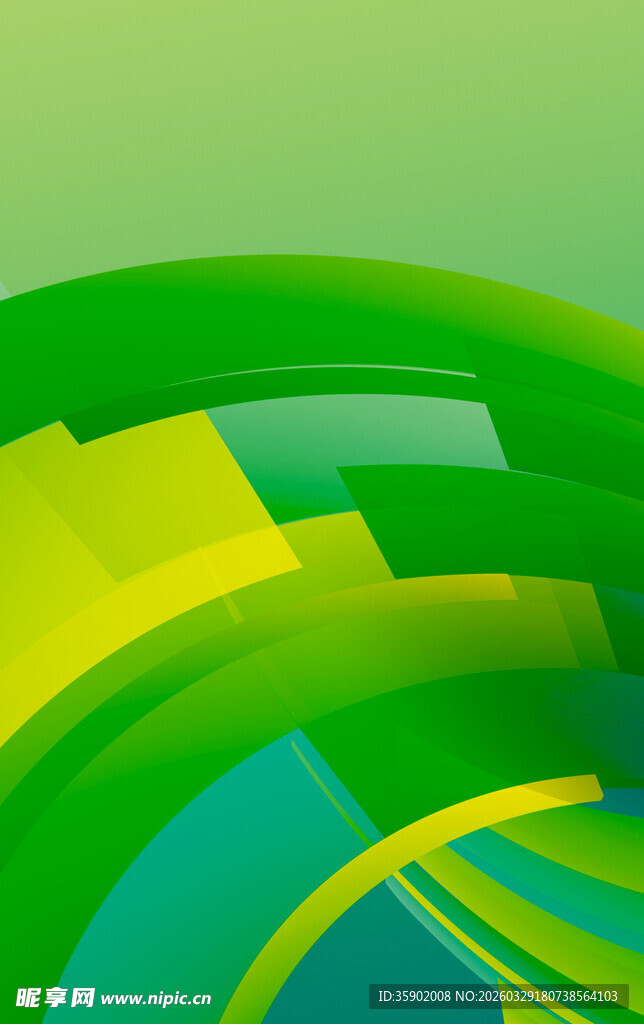 多彩几何曲线抽象背景图